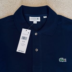 NWT Ladies XL Lacoste polo. Navy blue.